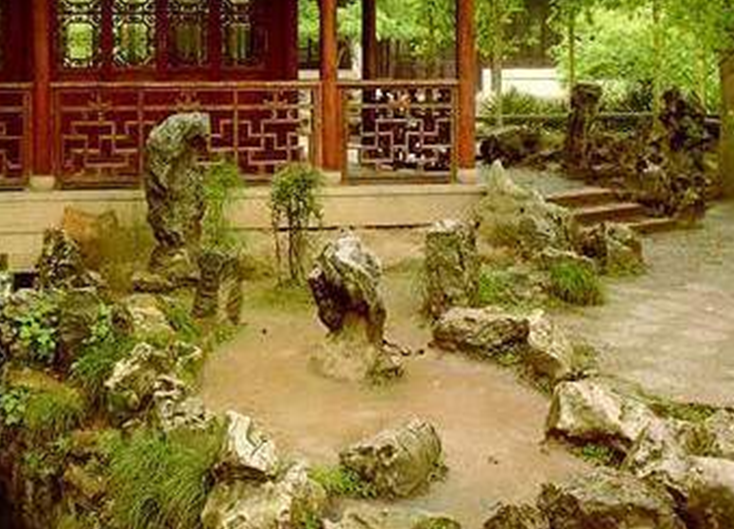 花臺假山組合